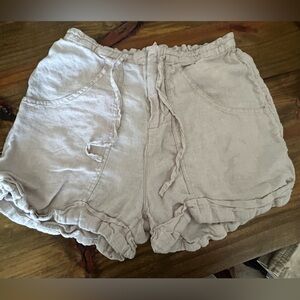 ✨C&C California Light Pink Linen Shorts